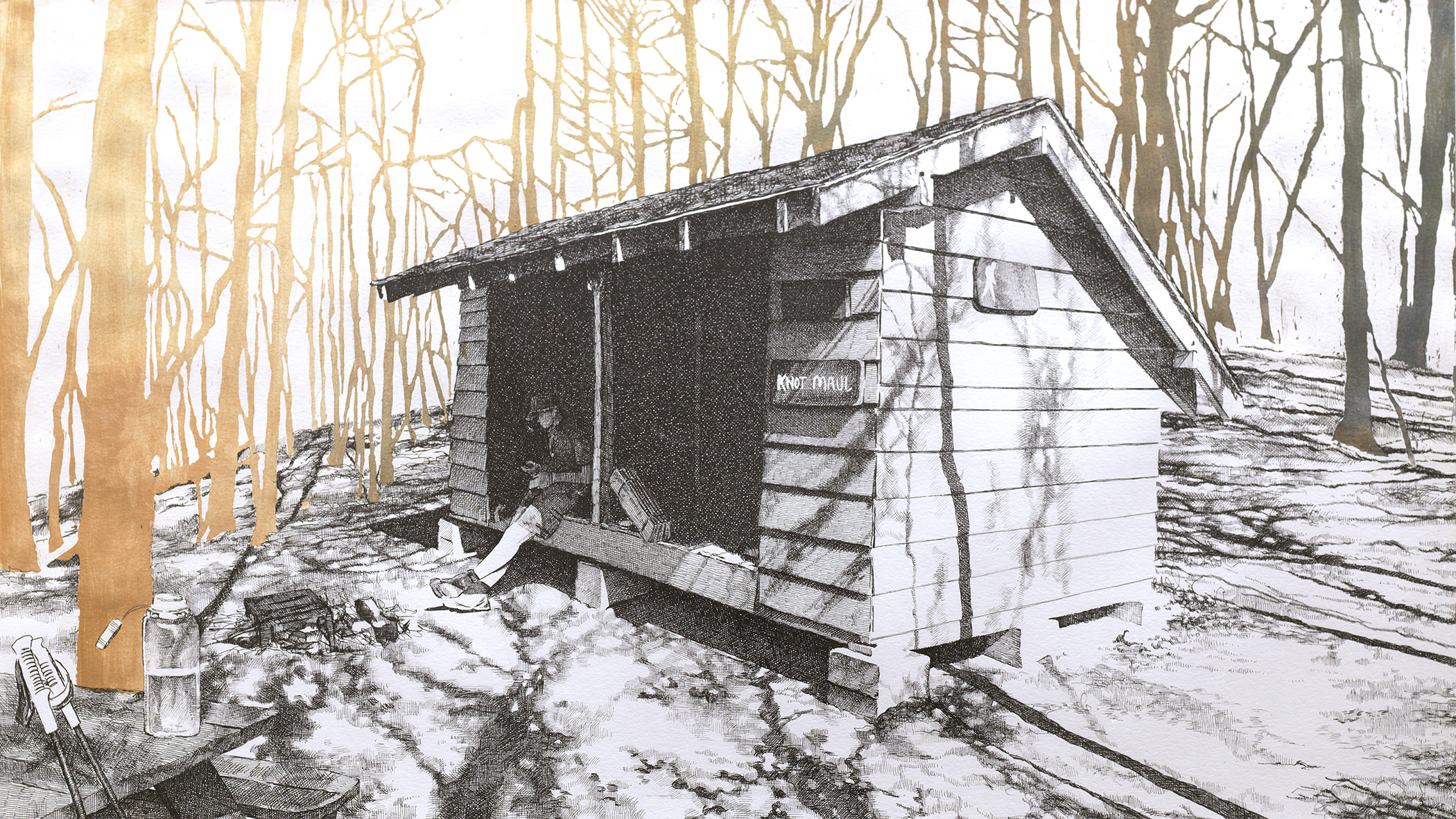 Sarah Kaizar - Appalachian Trail - Knob Maul Shelter, Virginia