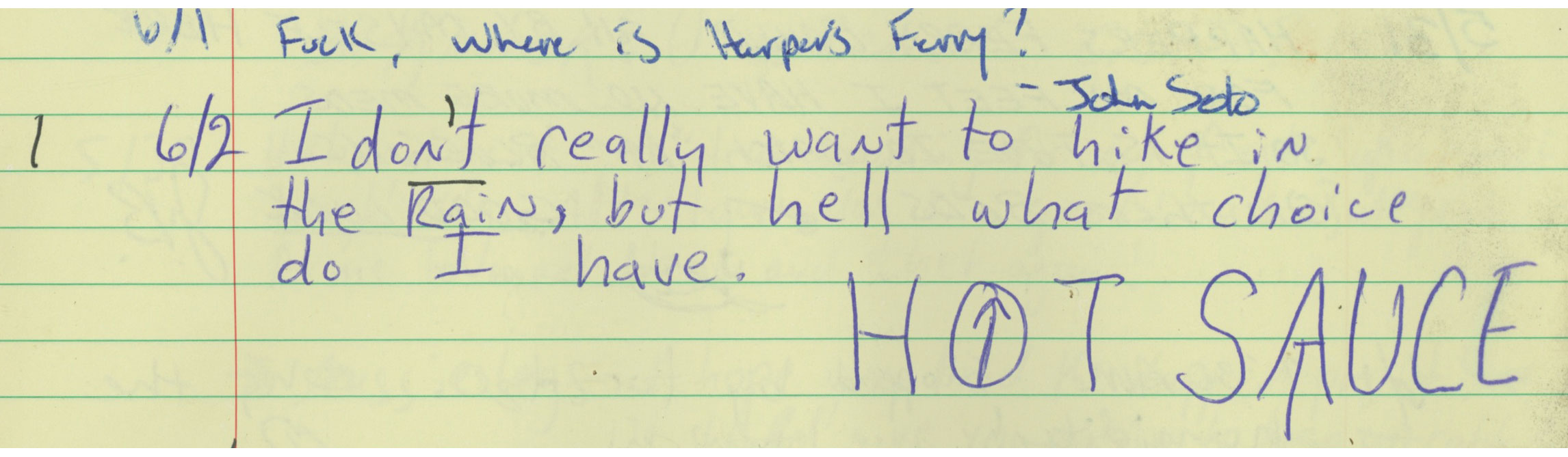 Sarah Kaizar - Appalachian Trail shelter log books