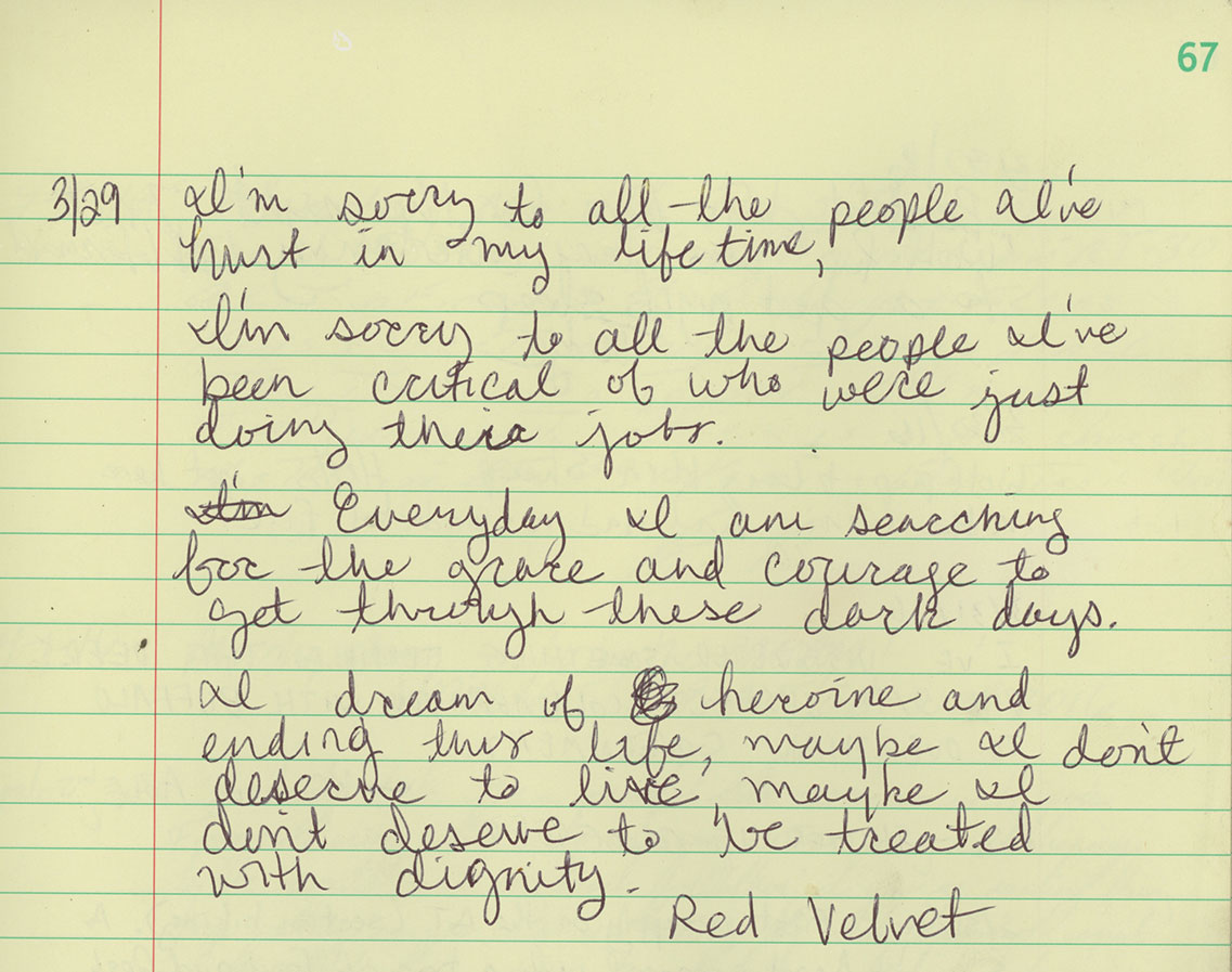 Appalachian Trail shelter log books. Sarah Kaizar - Hiker Trash